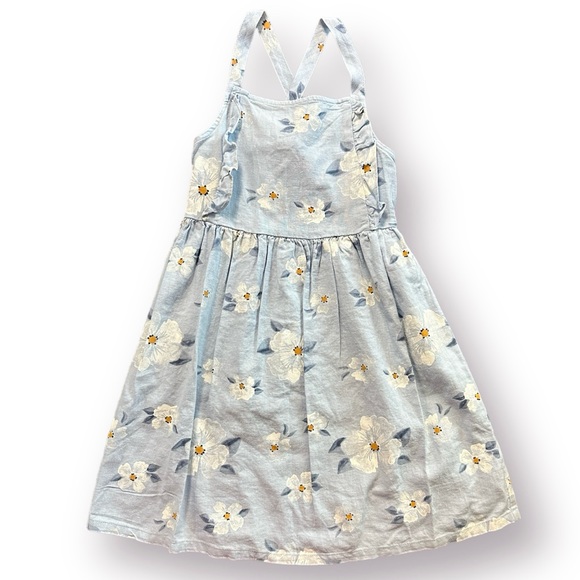 knee length dresses for ladies Vestido Carters flores azul celeste promo niña – Kima Shop HN